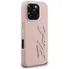 KARL LAGERFELD FW Grained Signature Logo -kovakotelo iPhone 16 Pro, pinkki