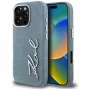 Karl Lagerfeld FW Jeans Signature Logo -kotelo iPhone 16 Pro, sininen
