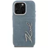 Karl Lagerfeld FW Jeans Signature Logo -kotelo iPhone 16 Pro, sininen