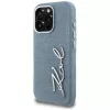 KARL LAGERFELD FW Jeans Signature Logo -kotelo iPhone 16 Pro Max, sininen