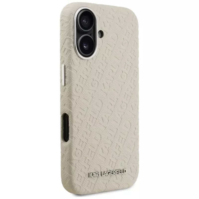 Karl Lagerfeld FW Stamped Karl MagSafe -kotelo iPhone 16, beige