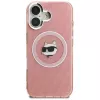 Karl Lagerfeld IML Choupette Head Logo MagSafe -kotelo Apple iPhone 16, pinkki