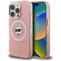 Karl Lagerfeld IML Choupette Head Logo MagSafe -kotelo Apple iPhone 16 Pro Max, pinkki