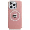 Karl Lagerfeld IML Choupette Head Logo MagSafe -kotelo Apple iPhone 16 Pro Max, pinkki