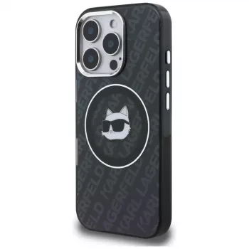 KARL LAGERFELD IML Choupette Head Logo MagSafe -suojakotelo Apple iPhone 16 Pro Max, musta