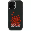 KARL LAGERFELD Silicone Heart SignLogo MagSafe -suojakotelo Apple iPhone 16 - musta
