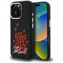 Karl Lagerfeld Silicone Heart SignLogo MagSafe -suojakotelo iPhone 16 Pro Max, musta
