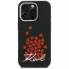 Karl Lagerfeld Silicone Heart SignLogo MagSafe -suojakotelo iPhone 16 Pro Max, musta