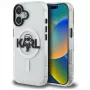 KARL LAGERFELD IML Karl Sketch Logo MagSafe -suojakotelo iPhone 16, läpinäkyvä