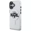 KARL LAGERFELD IML Karl Sketch Logo MagSafe -suojakotelo iPhone 16, läpinäkyvä