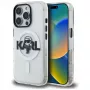 Karl Lagerfeld IML Karl Sketch Logo MagSafe -suojakotelo iPhone 16 Pro Max, läpinäkyvä