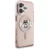 KARL LAGERFELD IML Choupette Sketch Logo MagSafe -suojakotelo iPhone 16, pinkki