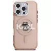 Karl Lagerfeld IML Choupette Sketch Logo MagSafe -suojakotelo iPhone 16 Pro, pinkki