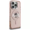 Karl Lagerfeld IML Choupette Sketch Logo MagSafe -suojakotelo iPhone 16 Pro, pinkki
