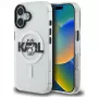 Karl Lagerfeld IML Choupette Sketch Logo MagSafe -suojakotelo iPhone 16, läpinäkyvä