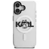 Karl Lagerfeld IML Choupette Sketch Logo MagSafe -suojakotelo iPhone 16, läpinäkyvä