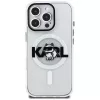Karl Lagerfeld IML Choupette Sketch Logo MagSafe -suojakotelo iPhone 16 Pro, läpinäkyvä