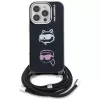 KARL LAGERFELD IML Crossbody -suojakotelo iPhone 16 Pro, musta