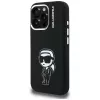 KARL LAGERFELD Silicone Karl Sketch MagSafe -suojakotelo Apple iPhone 16 Pro, musta