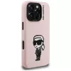 KARL LAGERFELD Silikoni Karl Sketch MagSafe -suojakotelo iPhone 16 Pro, pinkki