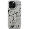 KARL LAGERFELD Grained Pattern & Logo MagSafe -suojakotelo Apple iPhone 16 Pro Max - harmaa