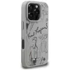 KARL LAGERFELD Grained Pattern & Logo MagSafe -suojakotelo Apple iPhone 16 Pro Max - harmaa