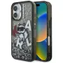 KARL LAGERFELD Liquid Glitter Choupette Logo -suojakotelo iPhone 16, musta
