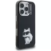 Karl Lagerfeld IML Aquarelle Choupette & Logo -takakansi Apple iPhone 16 Pro, musta