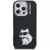 Karl Lagerfeld IML Aquarelle Choupette & Logo -suojakotelo iPhone 16 Pro Max, musta