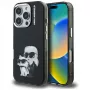Karl Lagerfeld IML Aquarelle Karl & Choupette & Logo -suojakotelo Apple iPhone 16 Pro Max, musta