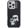 Karl Lagerfeld IML Aquarelle Karl & Choupette & Logo -suojakotelo Apple iPhone 16 Pro Max, musta