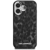Karl Lagerfeld IML Leopard Pattern MagSafe -suojakotelo iPhone 16, musta