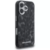 Karl Lagerfeld IML Leopard Pattern MagSafe -suojakotelo iPhone 16, musta