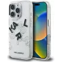 Karl Lagerfeld IML Sketched Graphic -suojakotelo iPhone 16 Pro, läpinäkyvä