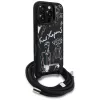 Karl Lagerfeld Crossbody GrainedPattern & Logo -puhelinkotelo Apple iPhone 16 Pro Max, musta