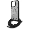 Karl Lagerfeld Crossbody GrainedPattern & Logo -kotelo iPhone 16 Pro, harmaa