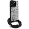Karl Lagerfeld Crossbody GrainedPattern & Logo -kotelo iPhone 16 Pro, harmaa