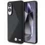 BMW Leder Oversized Stripes MagSafe -kotelo Samsung Galaxy S25 Edge musta