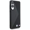 BMW Leder Oversized Stripes MagSafe -kotelo Samsung Galaxy S25 Edge musta