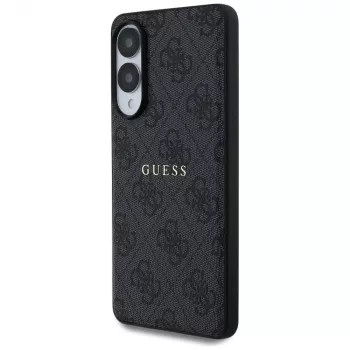 Guess 4G Ring Classic Logo MagSafe -kotelo Samsung Galaxy S25 Edge (musta)
