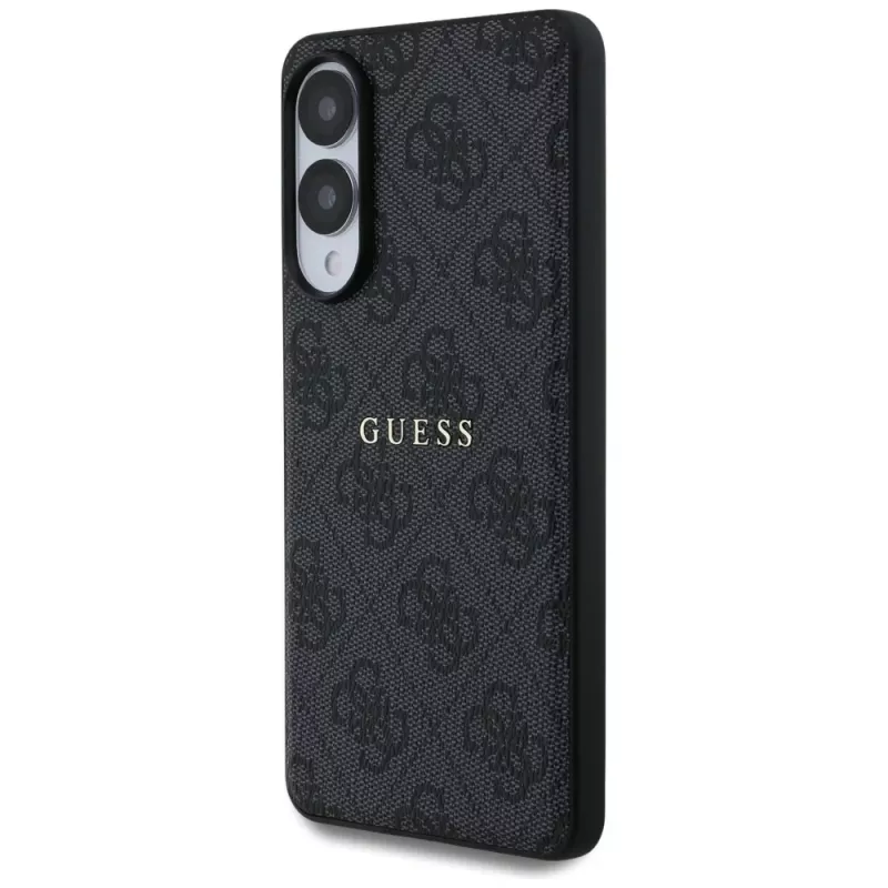 Guess 4G Ring Classic Logo MagSafe -kotelo Samsung Galaxy S25 Edge (musta)