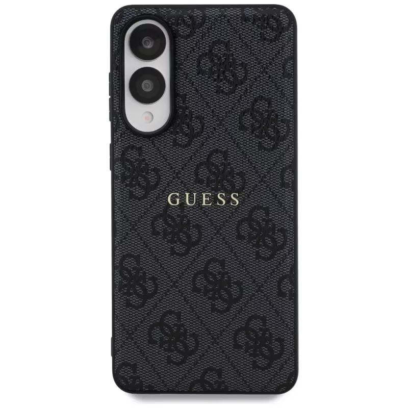 Guess 4G Ring Classic Logo MagSafe -kotelo Samsung Galaxy S25 Edge (musta)