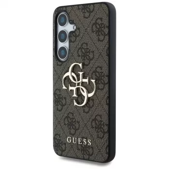 Guess Big 4G Logo Classic Logo -kotelo Samsung Galaxy S25+ (ruskea)