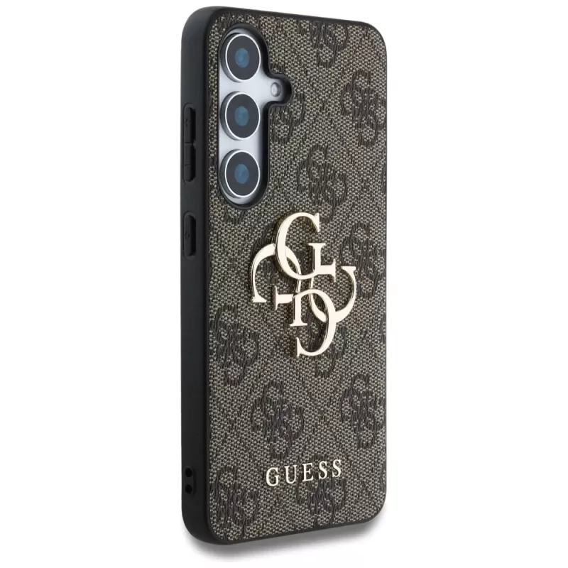 Guess Big 4G Logo Classic Logo -kotelo Samsung Galaxy S25+ (ruskea)
