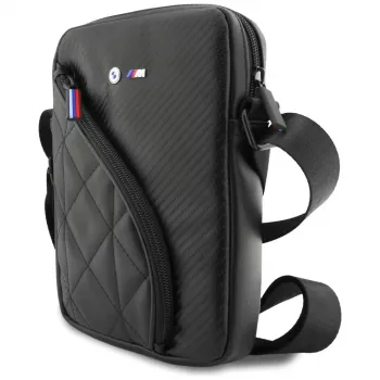 BMW Carbon Pockets & Metal Logo 8 musta älypuhelinkotelo