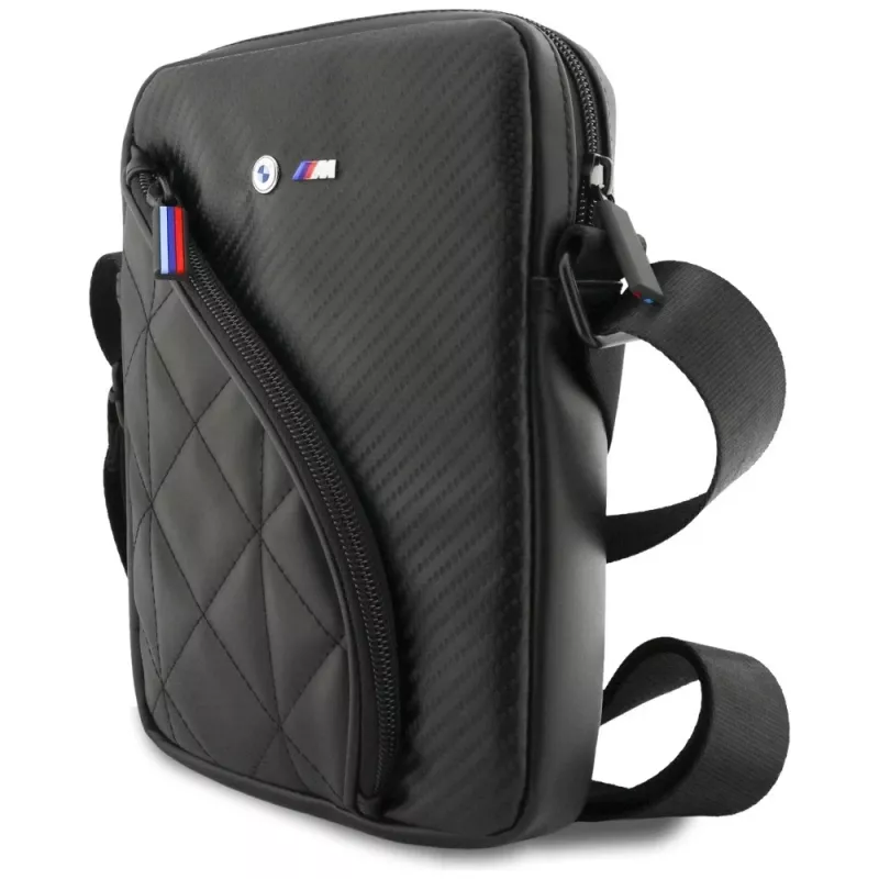 BMW Carbon Pockets & Metal Logo 8 musta älypuhelinkotelo