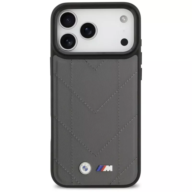 BMW M Quilted Logo MagSafe -kotelo iPhone 17 Pro Max antrasiitti