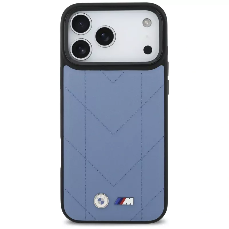BMW M Quilted Logo MagSafe -kotelo iPhone 17 Pro Max sininen