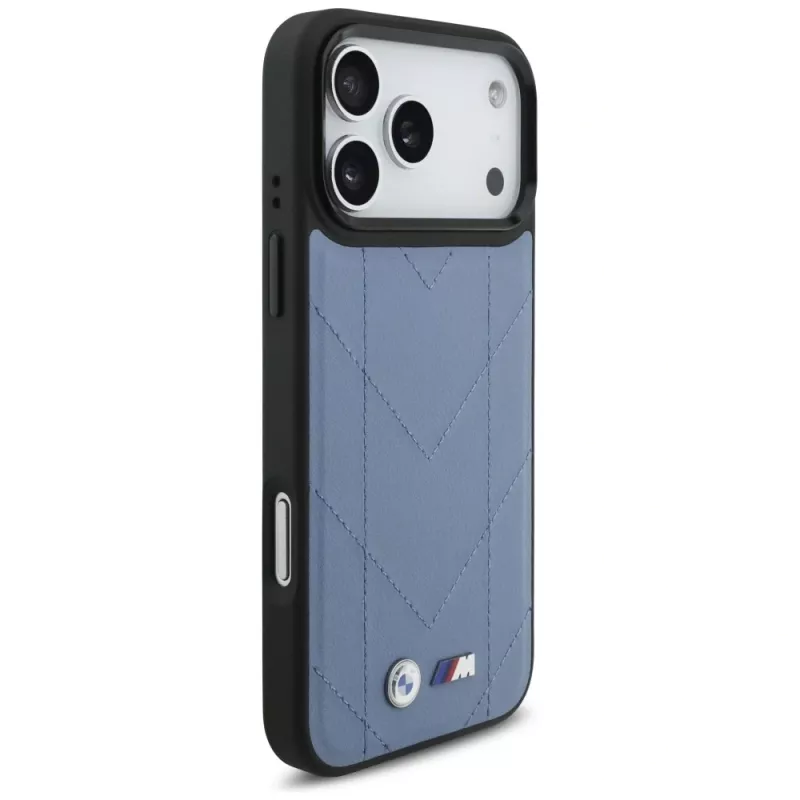 BMW M Quilted Logo MagSafe -kotelo iPhone 17 Pro Max sininen