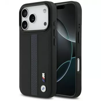 BMW M Perforated Stripe Logo MagSafe -kotelo iPhone 17 Pro sininen
